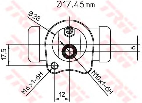 BWC115, Колесный тормозной цилиндр OPEL (ASTRA F / KADETT E)