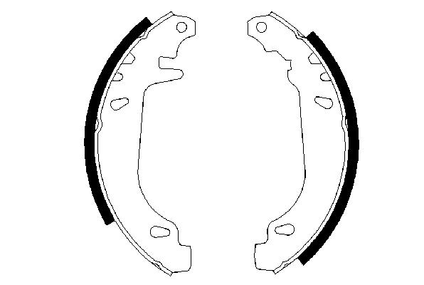 0 986 487 272, Комплект тормозных колодок RENAULT