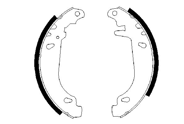 0 986 487 346, Комплект тормозных колодок PEUGEOT 306