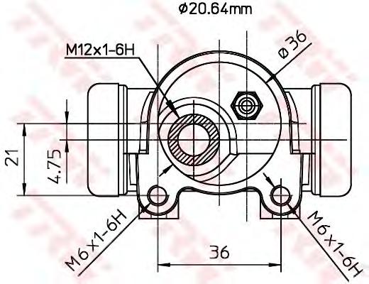 BWF153, Колесный тормозной цилиндр