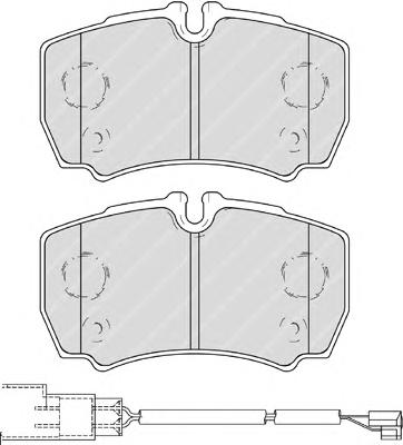 FVR4251, Комплект тормозных колодок, дисковый тормоз
