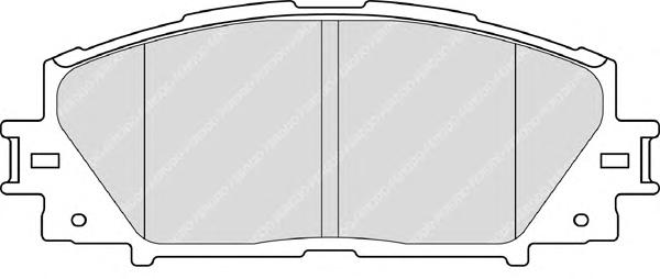 FDB4310, Комплект тормозных колодок,  LEXUS CT, TOYOTA  Prius w30 (Front)