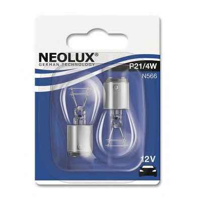 N566-02B, Лампа P21/4W 12V 21/4W BAZ15D  2шт Blister NEOLUX