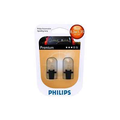 12597B2, Лампа 12V 1.2W Bax 8,3s/1,35 black Blister (2шт)