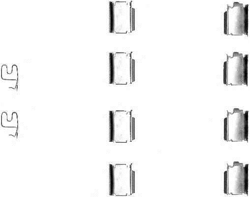 8DZ 355 202-791, Комплектующие, колодки дискового тормоза