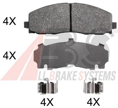 37936, Комплект тормозных колодок, дисковый тормоз JEEP WRANGLER 17- Front