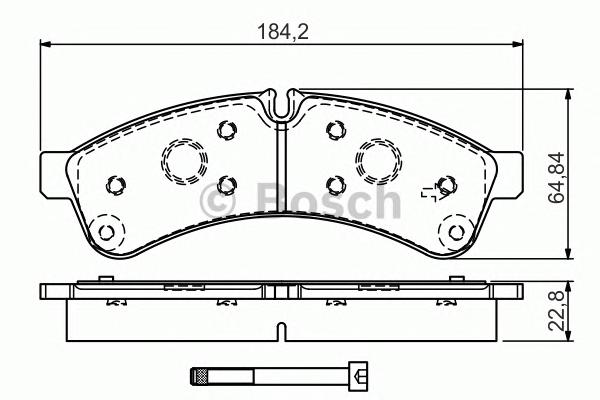 0 986 TB3 191, Комплект тормозных колодок, дисковый тормоз