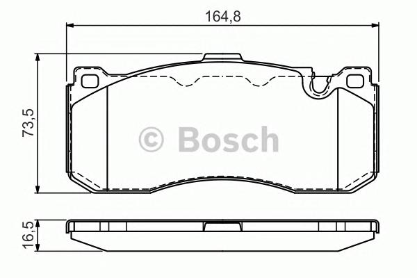 0 986 TB3 181, Комплект тормозных колодок, дисковый тормоз