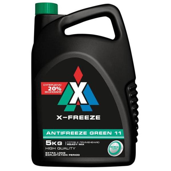 XFREEZE Green G11 10кг, Антифриз (зелёный) G11 10кг