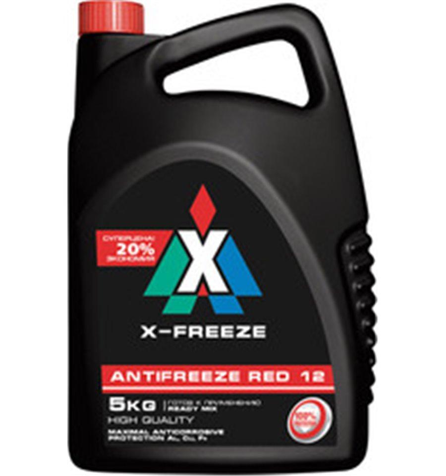 X-FREEZE RED G-12 5л, Антифриз (красный)