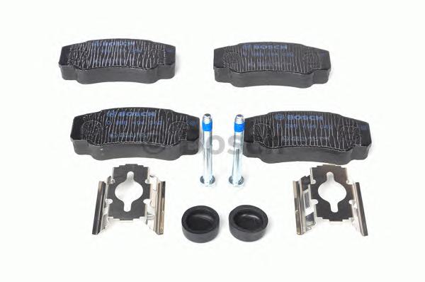 0 986 494 049, Комплект тормозных колодок, с пластиной, винтами JUMPER / DUCATO