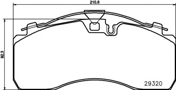 2932001, Колодки тормозные WVA29287  BPW/SAF/MAN