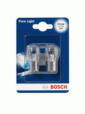 1 987 301 017, Лампа P21W Pure Light 12V 21W BA15s Blister (2шт.)