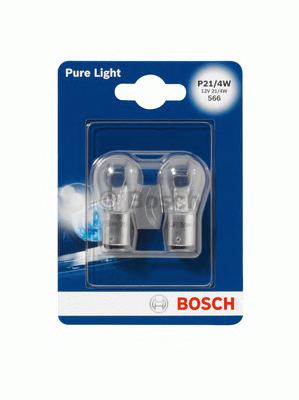 1 987 301 015, Лампа P21/4W Pure Light 12V 21/4W BAZ15d Blister (2шт.)