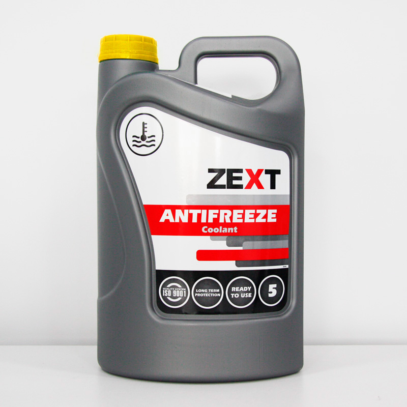 Z5Y38, Жидкость охлаждающая ZEXT (-38) 5 кг. (жёлтый)