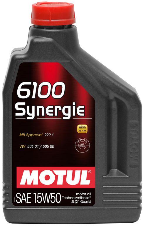 15W50 6100 SYNERG 1L, Масло моторное Motul