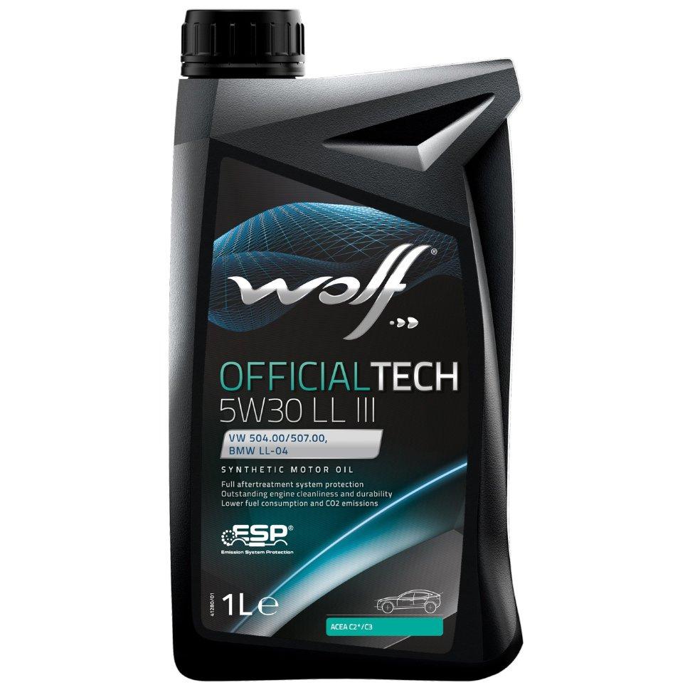 5W30 OFTECH LL III 1L, Масло моторное WOLF