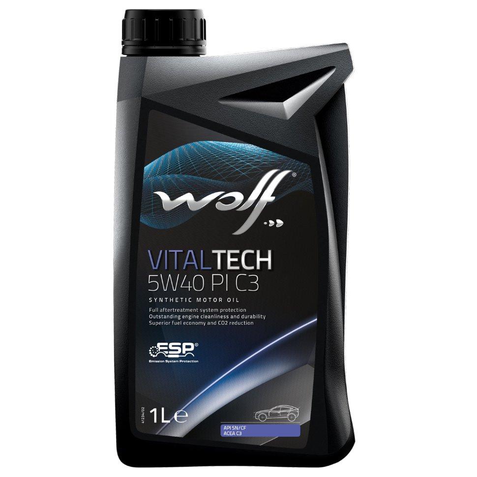 5W40 VITECH PI C3 1L, Масло моторное WOLF