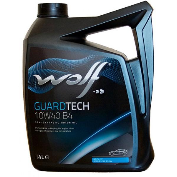 10W40 GUARDTECH 4L, Масло моторное WOLF
