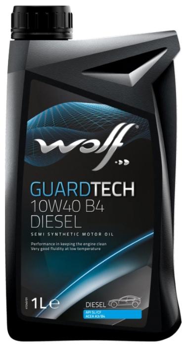 10W40 GUARDTECH D 1L, Масло моторное WOLF