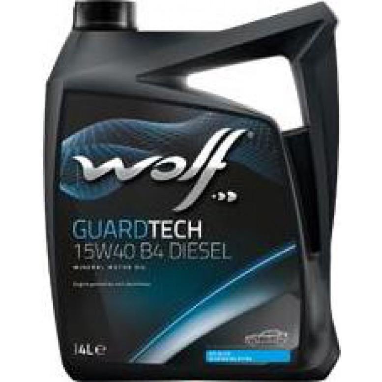 15W40 GUARDTECH D 4L, Масло моторное WOLF