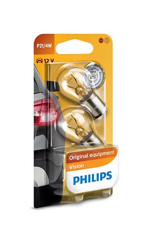 12594B2, Лампа P21/4W 12V 21/4W BAZ15d Blister  (set - 2шт.)