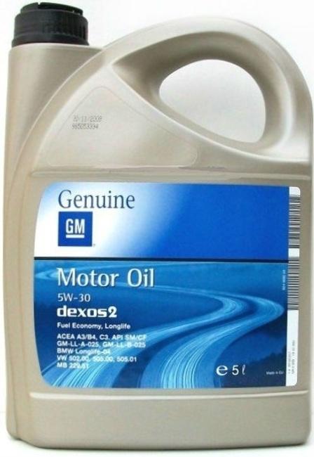1942003, (93165557)Масло моторное синтетическое Dexos 2 Fuel Economy, Longlife