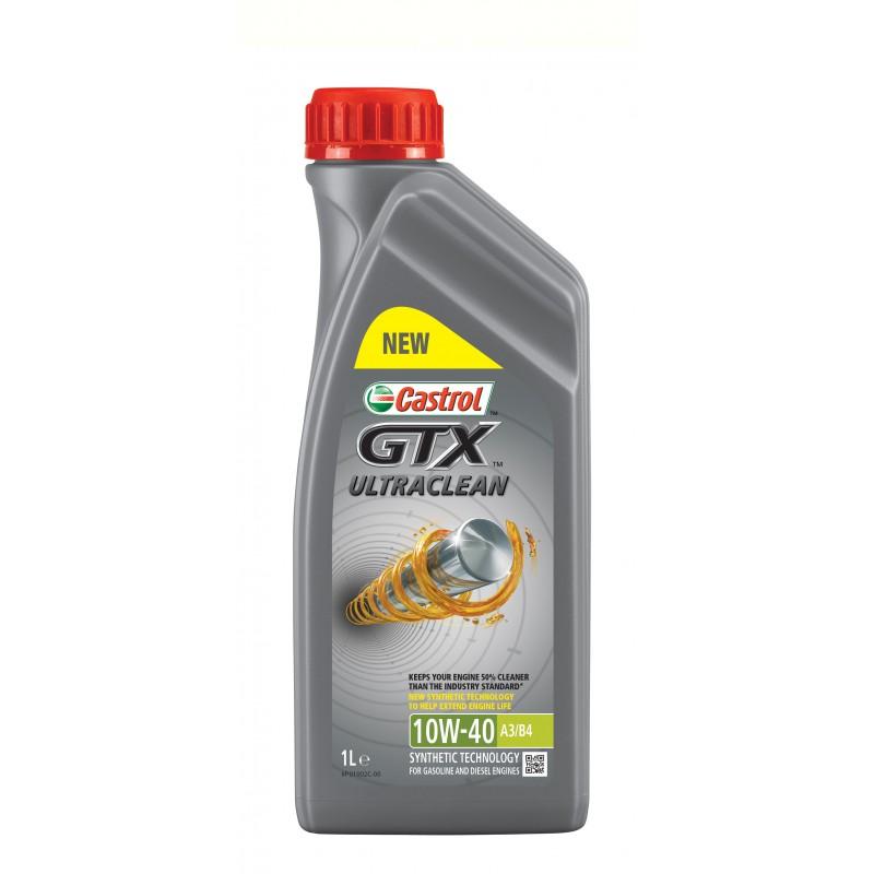 10w40 GTX A3/B4 1L, 15A4DE Масло моторн. Castrol GTX ULTRA CLEAN 10W-40 A3/B4 1л
