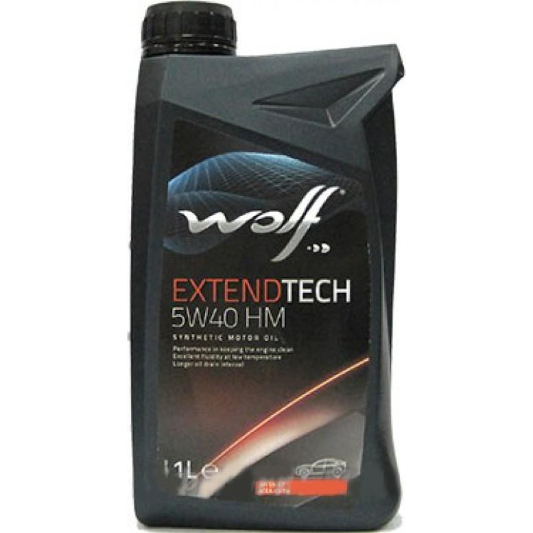 5W40 EXTENDTECH HM 1L, Масло моторное WOLF