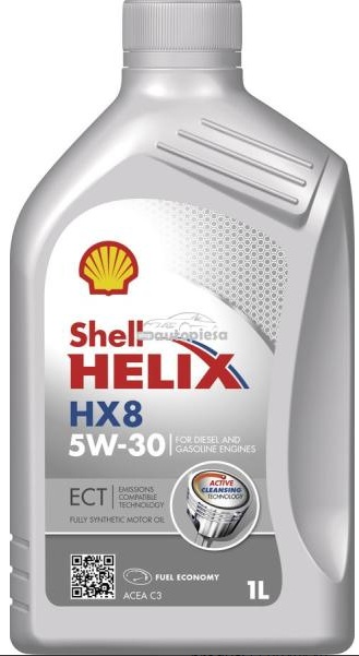 5W30 Helix HX8 ECT 1L, Mасло моторное SHELL 1л