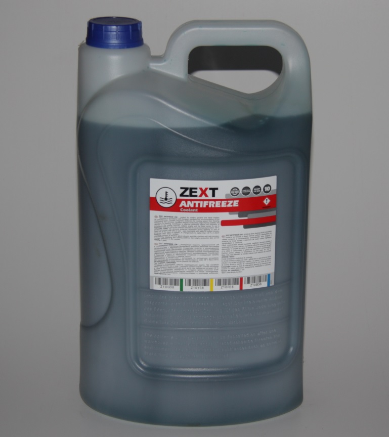 Z10B38, Жидкость охлаждающая ZEXT (-38) 10 кг.(синий)