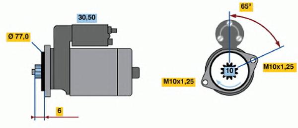 0 986 014 141, Стартер