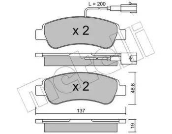 22-0710-1, Brake Pad Set