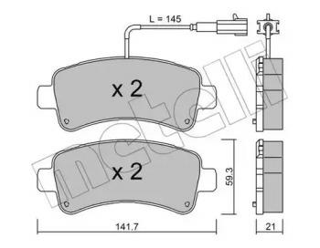 22-1033-0, Brake Pad Set