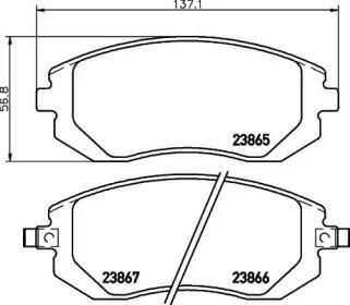 2386504, Brake Pad Set