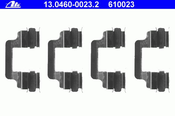 13.0460-0023.2, Комплектующие, колодки дискового тормоза Rear