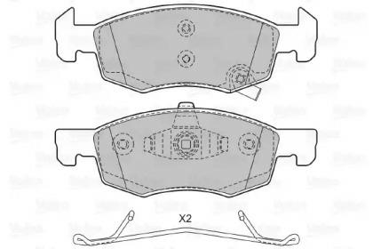 601482, Brake Pad Set