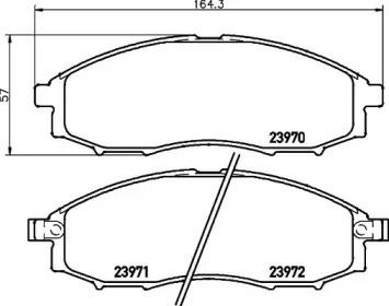 8DB 355 024-261, Brake Pad Set