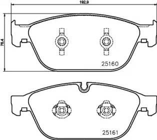 2516004, Brake Pad Set