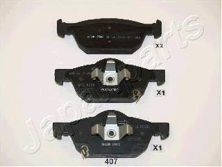 PA-407AF, Комплект тормозных колодок, дисковый тормоз HONDA ACCORD VIII