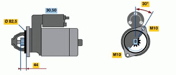 0 986 016 591, Стартер