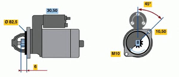 0 986 014 211, Стартер