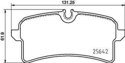 2564203, Brake Pad Set