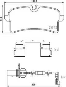 T2485, Brake Pad Set