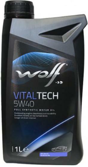 5W40 VITALTECH 1L, Масло моторное WOLF