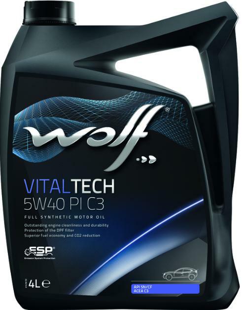 5W40 VITECH PI C3 4L, Масло моторное WOLF