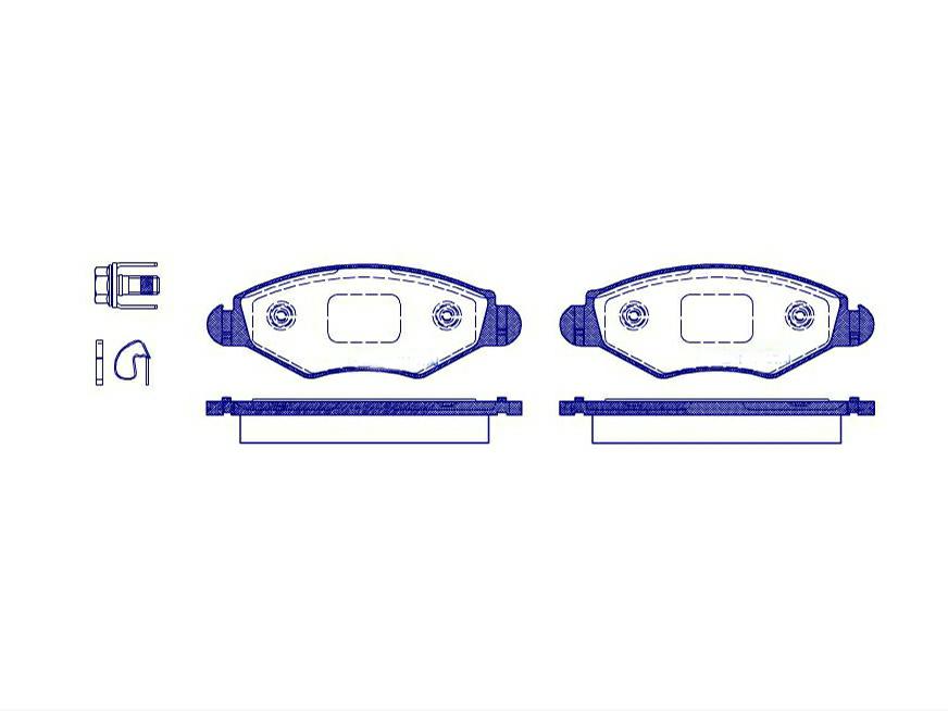 N20193, Тормозные колодки перед. Peugeot 206 '96->