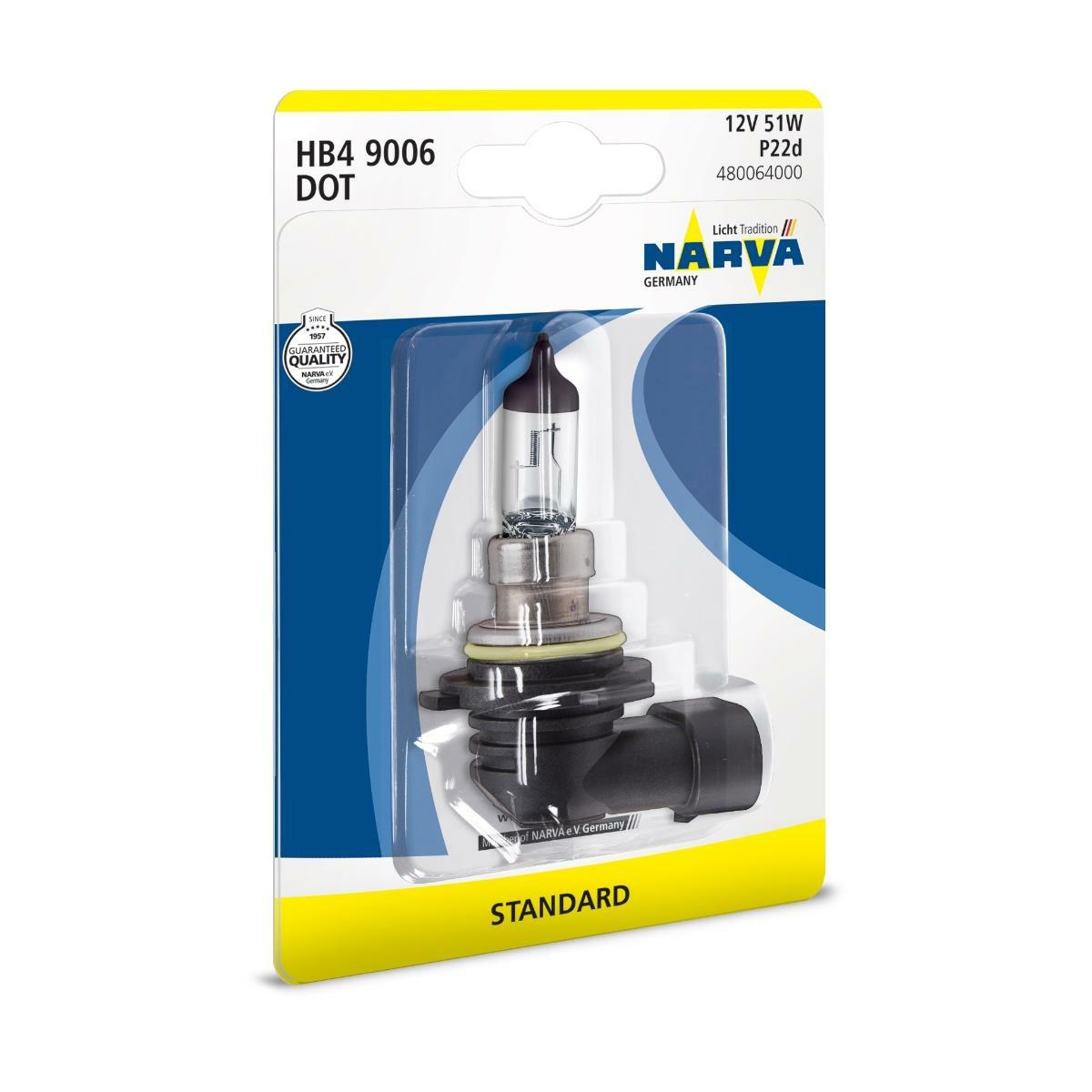 48006 BL, Лампа HB4/9006 12V 51W P22d Blist.