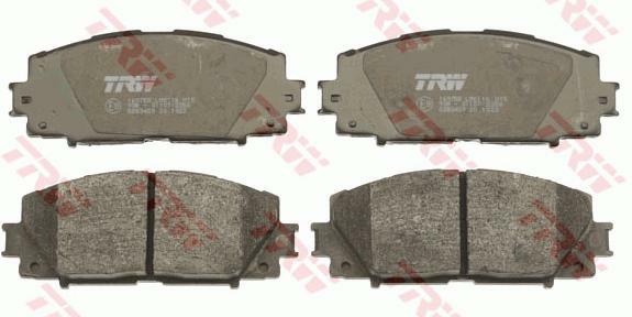 GDB3459, Комплект тормозных колодок, дисковый тормоз TOYOTA (YARIS) 05-13