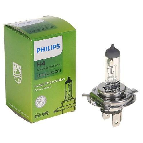 12342LLECOC1, Лампа H4 12V 60/55W P43t-38 LongLife Ecovision